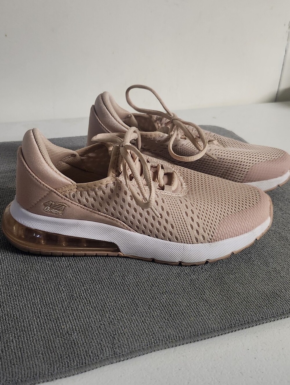 Avia Women’s Lace-Up Athletic Sneakers in Blush Pink